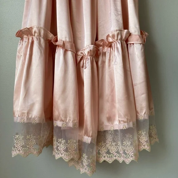 Pink Satin Princess Dress - Picture 5 of 7